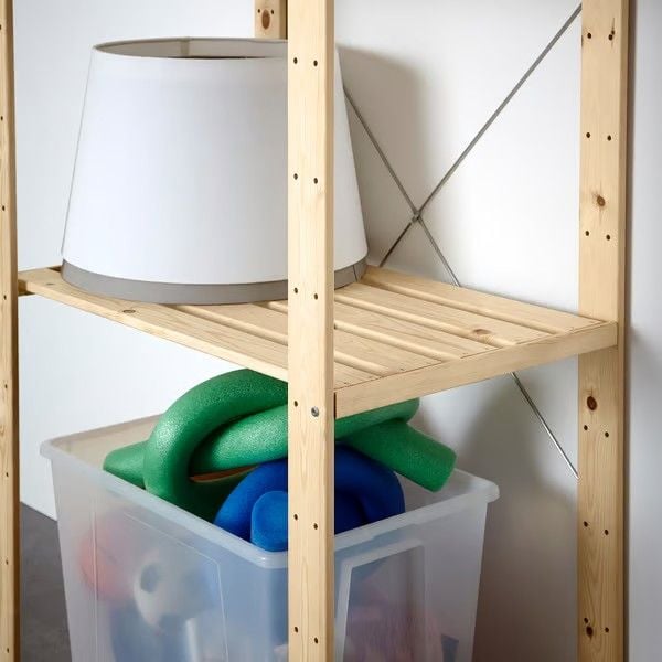 IKEA SHELVING UNIT, PINE - Image 2