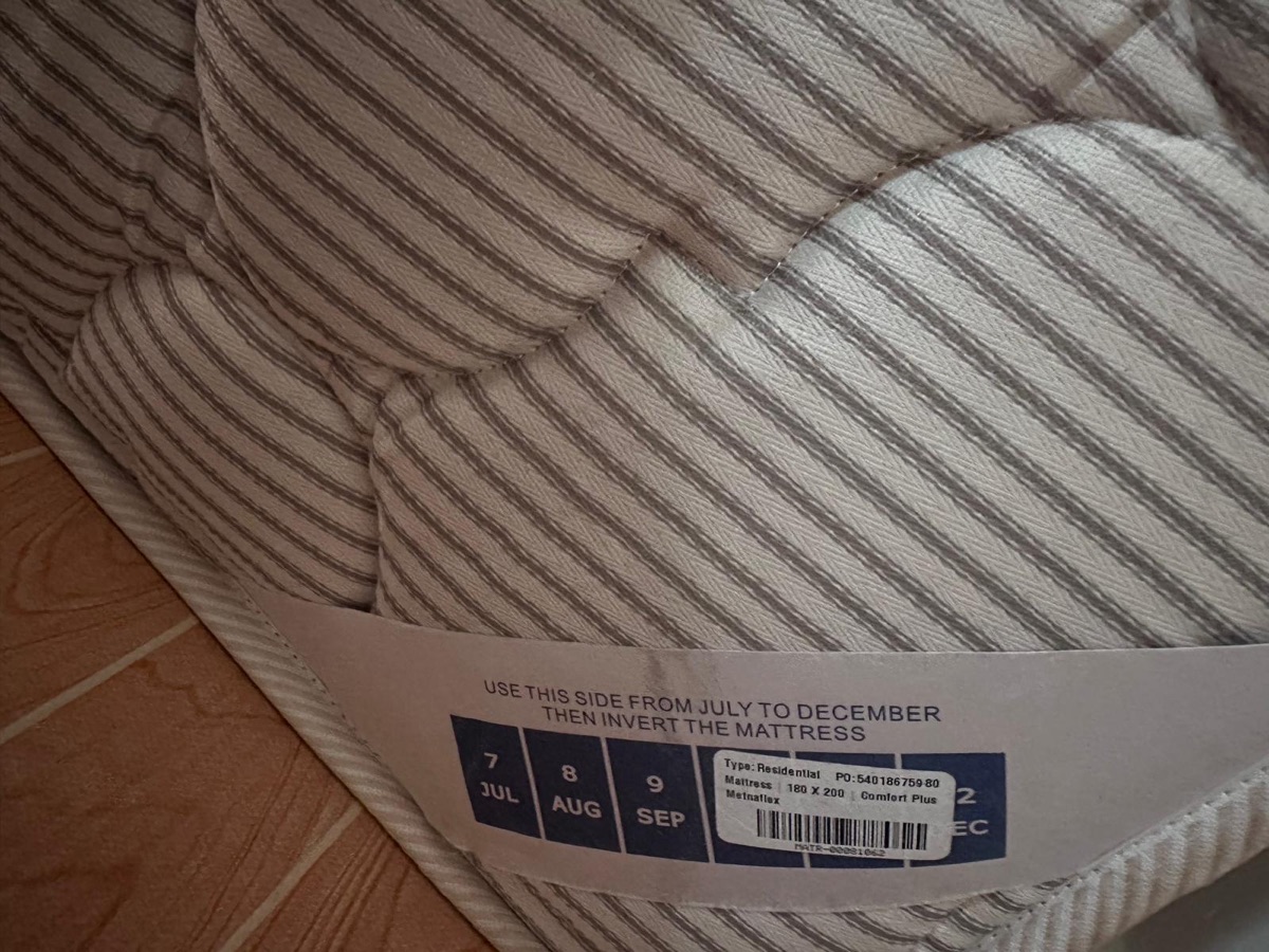 Matnaflex King Size Mattress (180x200) – Almost New - Image 4