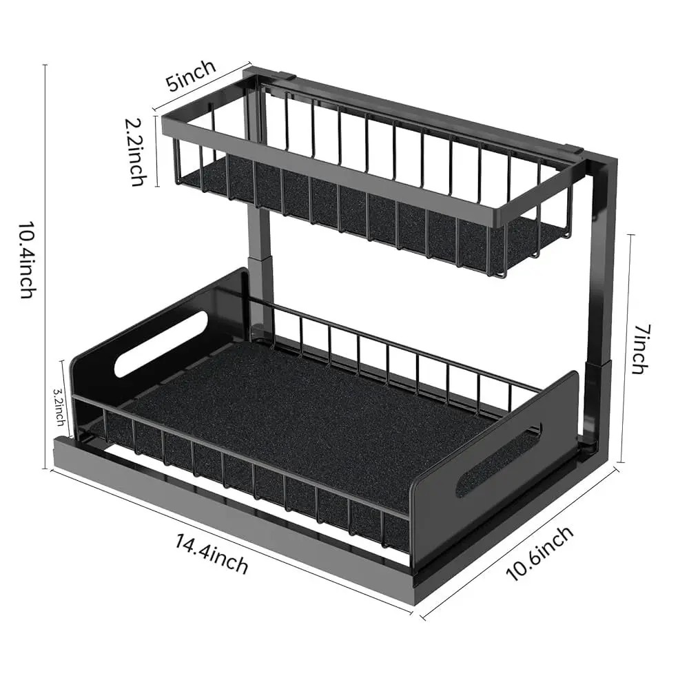 Under Sink Organizers and Storage Multi Tier Slide Out Kitchen - Image 5