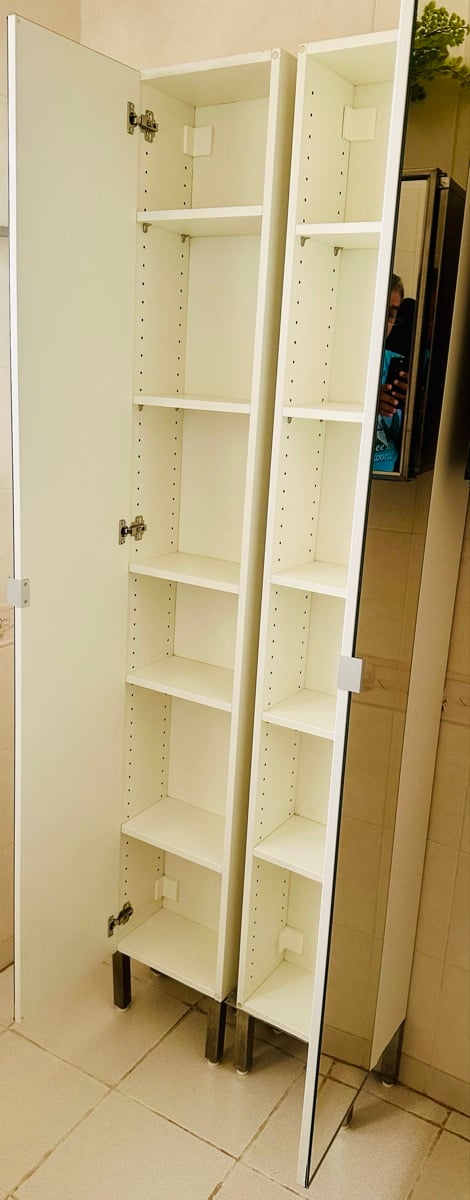 Bathroom Mirror Cabinets White - Two Units - Image 2