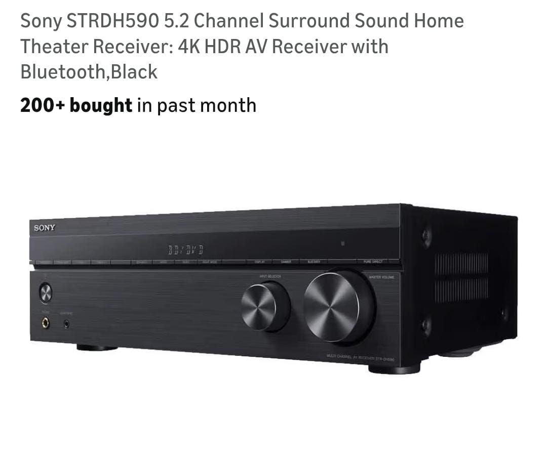 SONY 5.2 CHANNEL AVR - Image 2