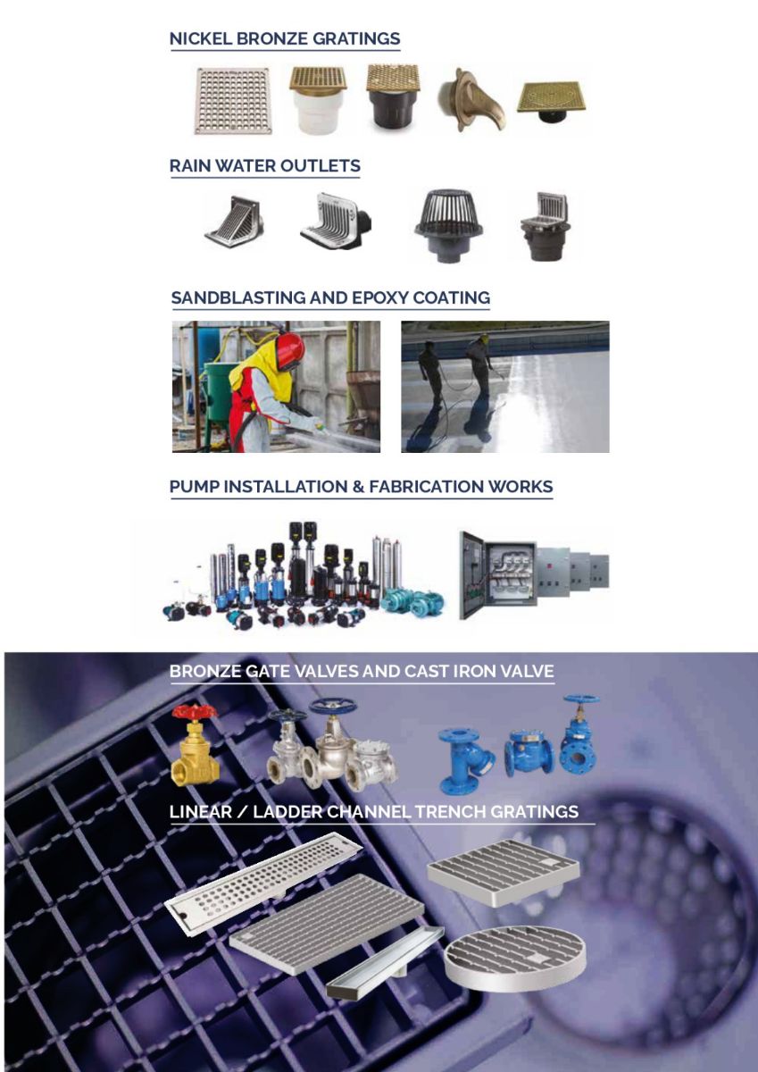 Leading supplier for all kinds of building materials ( Manhole covers , Grating channel , floor grating , roof drain, grating covers and etc. - Image 2