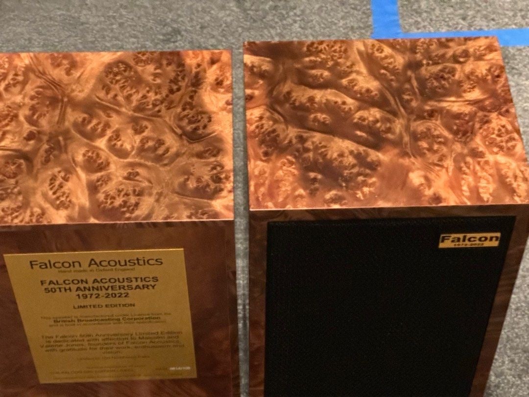 Falcon Acoustics LS3/5a Gold Badge Speakers Golden Madrone 50th [Limited Edition] - Image 14