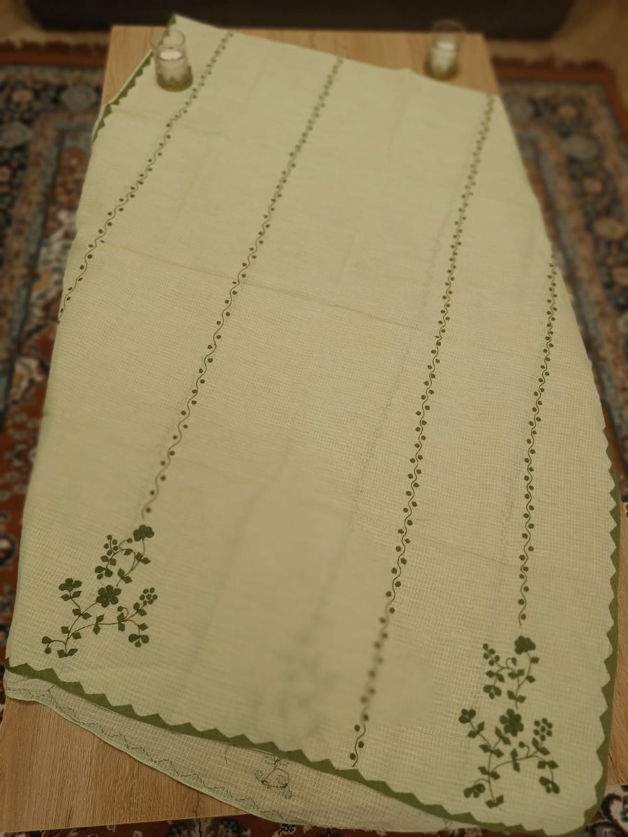 Handmade Aplique Work Dupatta - Image 4