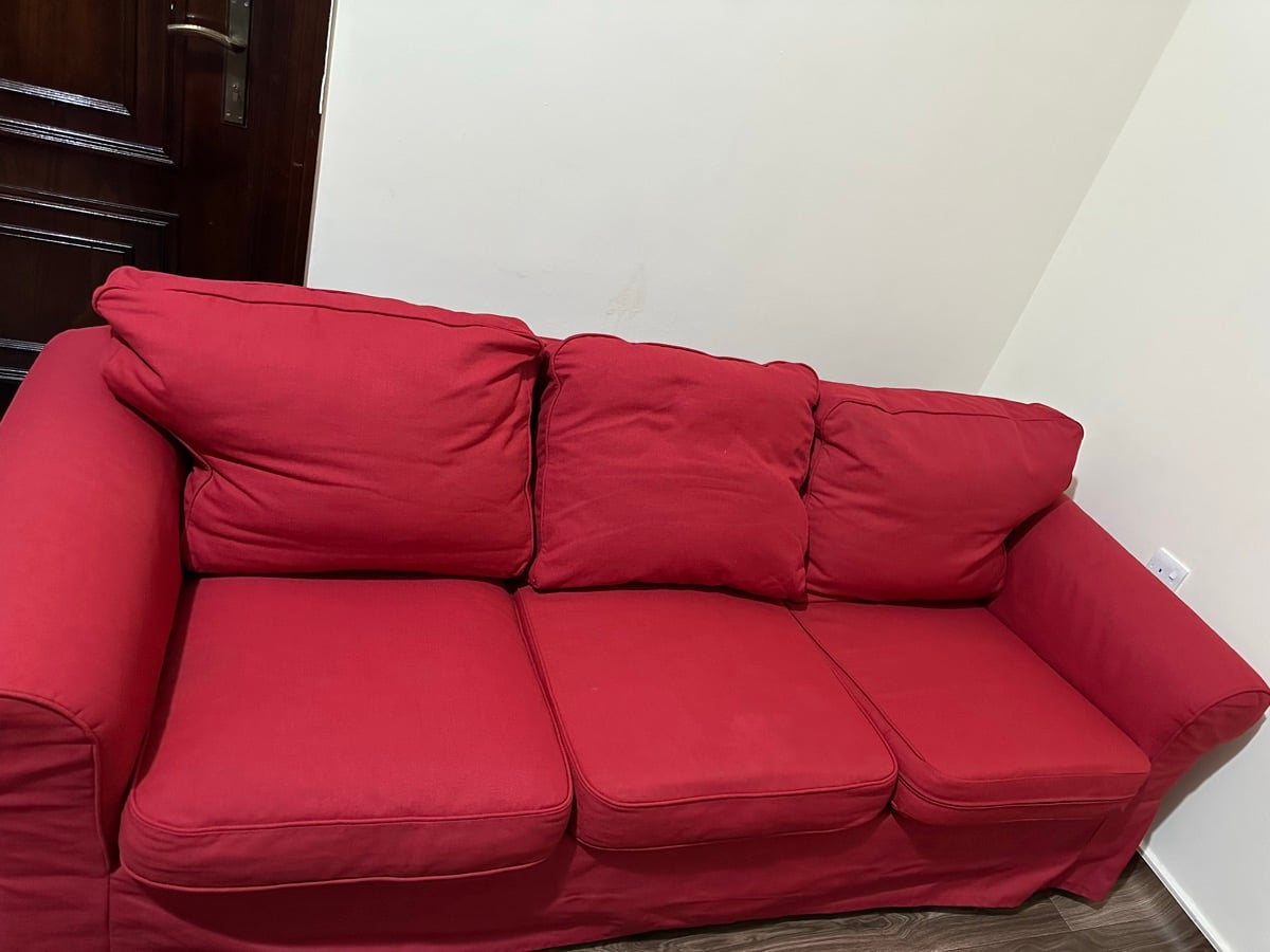 Ikea sofa with foot rest in Alkhor - Image 1