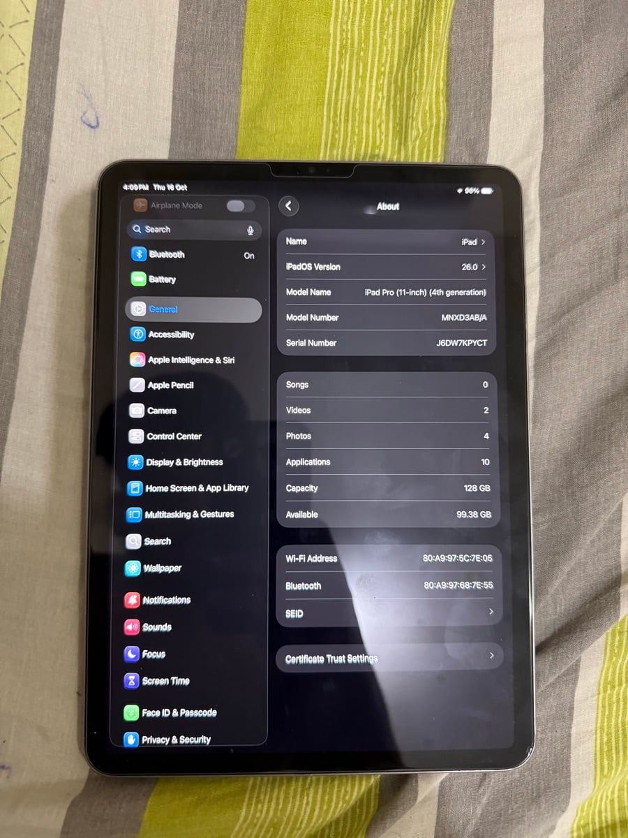 IPAD PRO 128gb 4th gen 11inch - Image 3