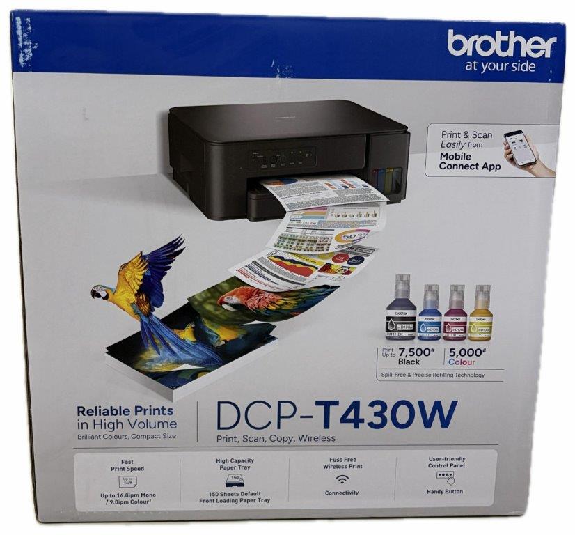 BRAND NEW PRINTER FOR SALE_Brother Wireless All in One Ink Tank Printer_DCP-T430W - Image 2