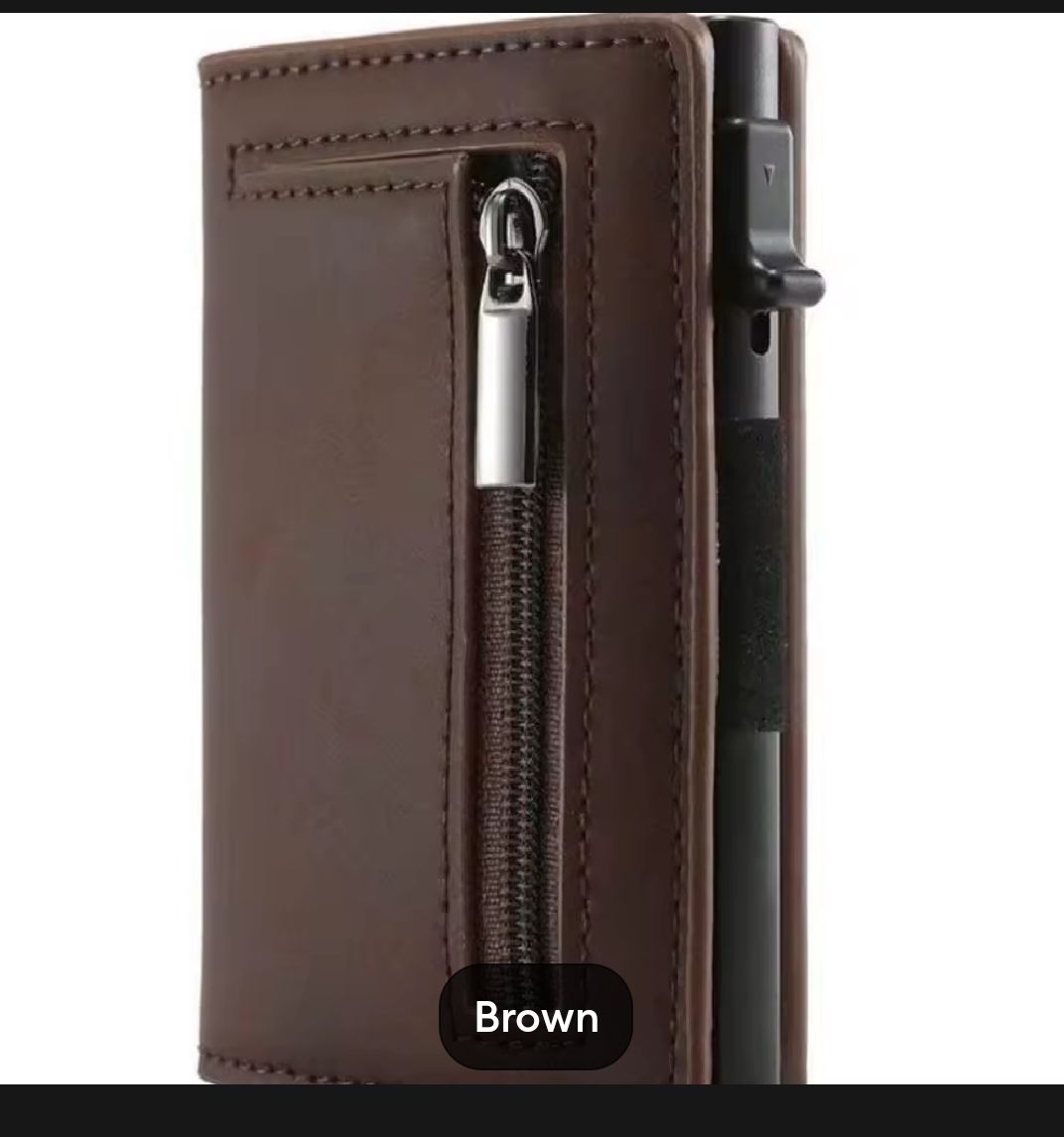 Anti RFID Blocking Card Wallet Metal Luxury Credit Card Holder Bag Thin Card - Image 1