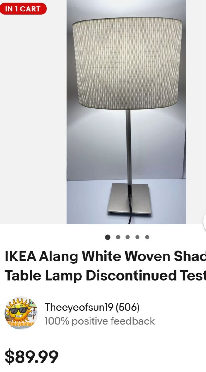 2 IKEA hight adjustable lamps + free delivery - Image 8