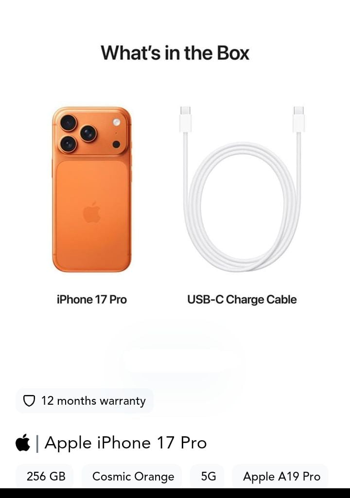 Iphone 17 pro max 256/gb cosmic orange Qr.5300 - Image 3