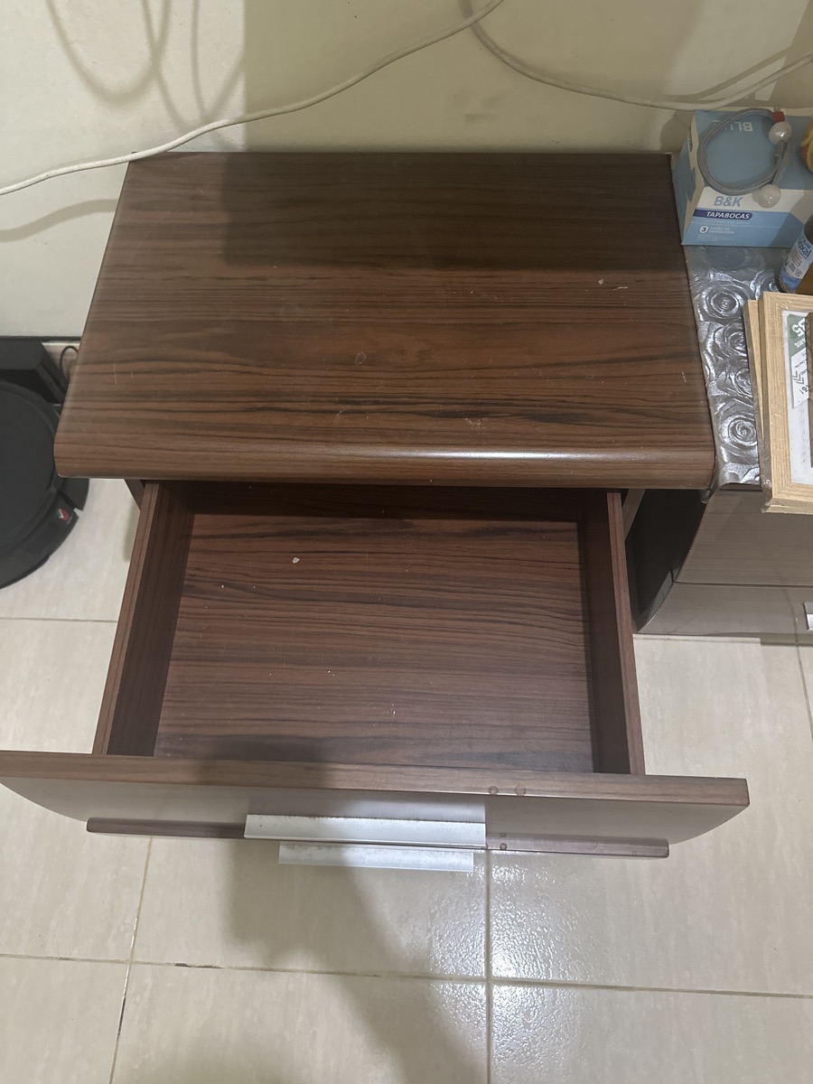 Wooden Bedside Tables with Drawers – Set of 2 - Image 2