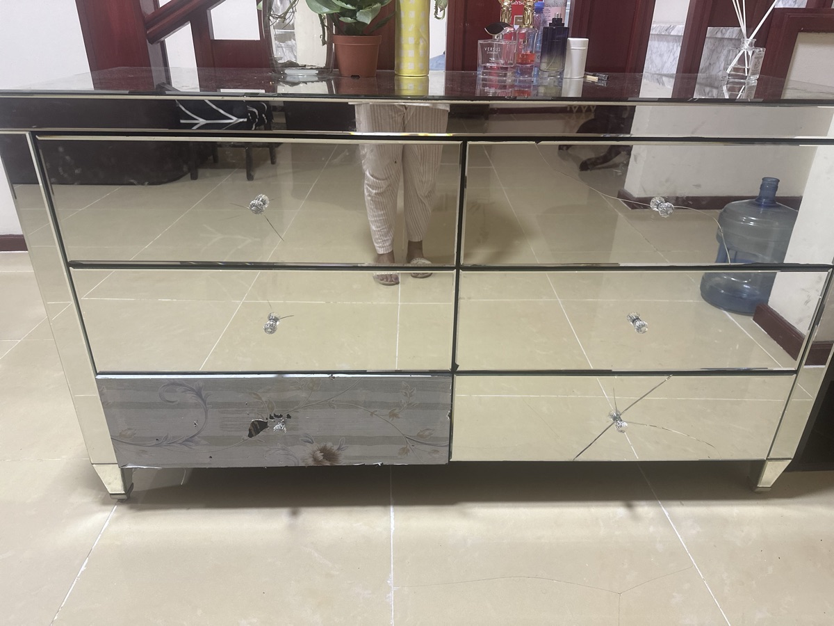 Shoe rack/shelves/drawer with full mirror - Image 2