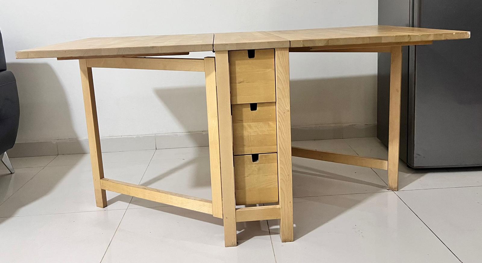 IKEA Folding Dinning Table Only - Image 2