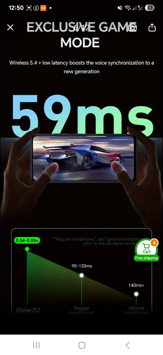 4 microphone wireless gaming airphone - Image 15