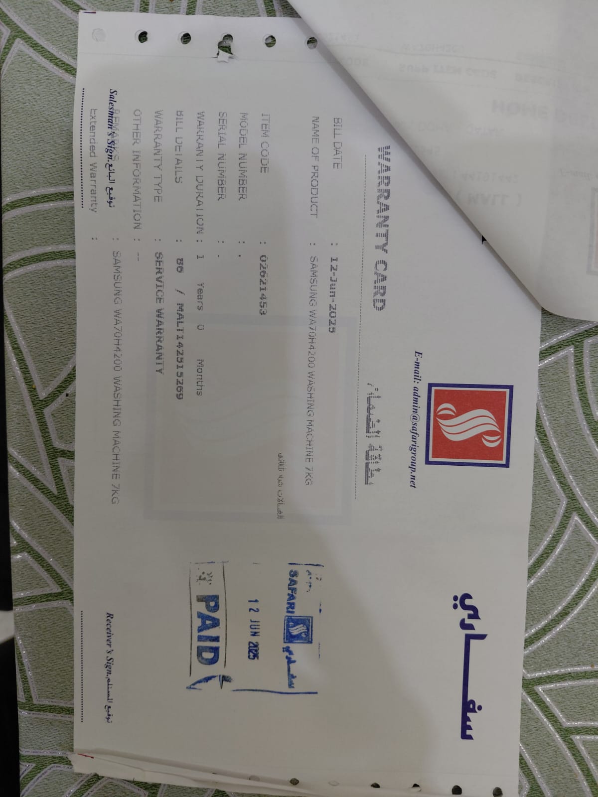 SAMSUNG WASHING MACHINE WITH 6 MONTHS WARRANTY REMAINING - Image 7