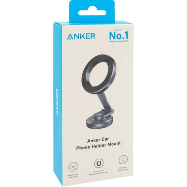 Anker Magnetic Car Mount, Magnetic Car Phone Holder 360° Adjustable, Super Strong Magnets Car Mobile Holder Dashboard Phone Mount for iPhone 16/15/14/13 Pro Max, Galaxy S23 S24 Ultra Z Flip 5 - Image 1