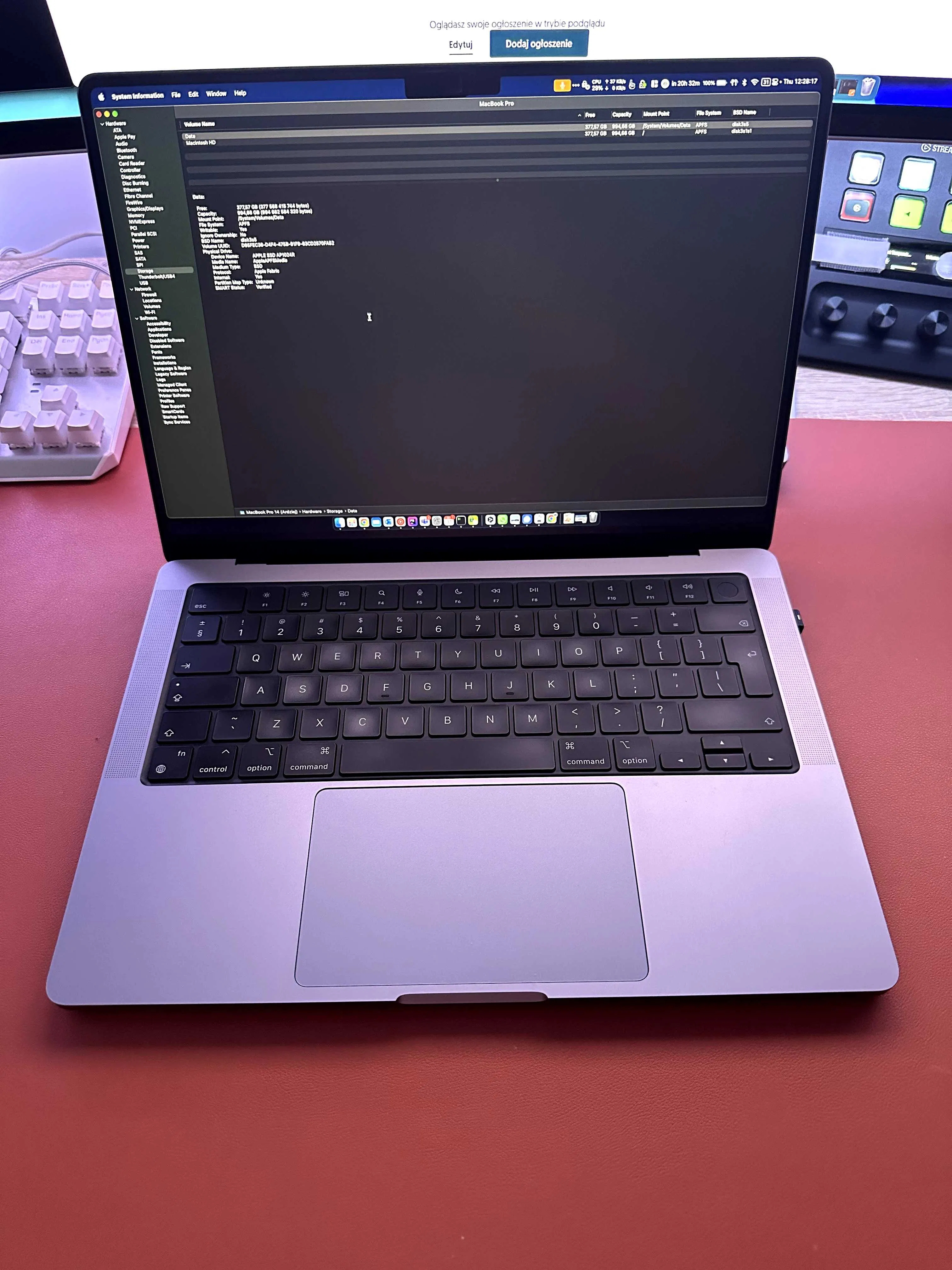 14 inch Macbook Pro M1 Max 10C CPU 24C GPU 1TB SSD 32GB RAM - Image 2