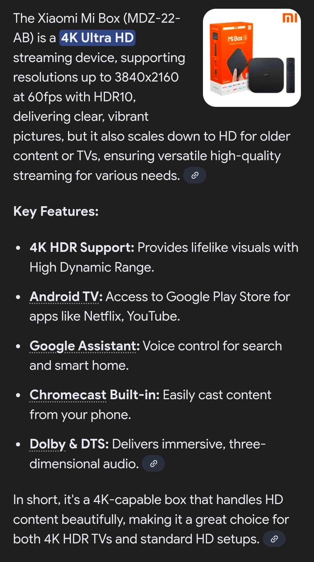 Mi tv box 4k ultra hd  Without remote  - Image 4