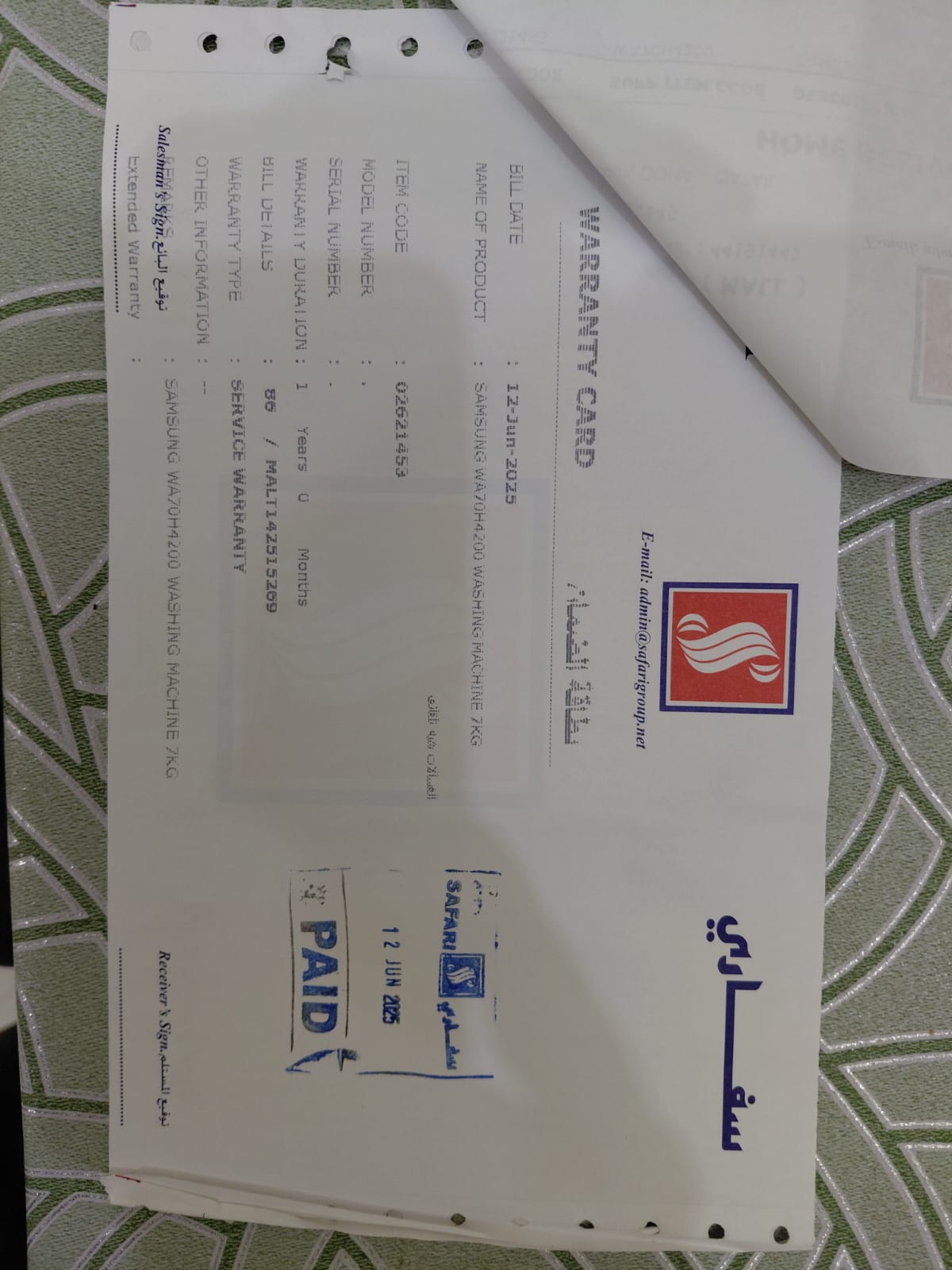 SAMSUNG WASHING MACHINE WITH 6 MONTHS WARRANTY REMAINING - Image 6