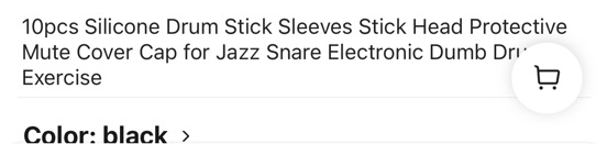 silicone drum stick sleeves - Image 2