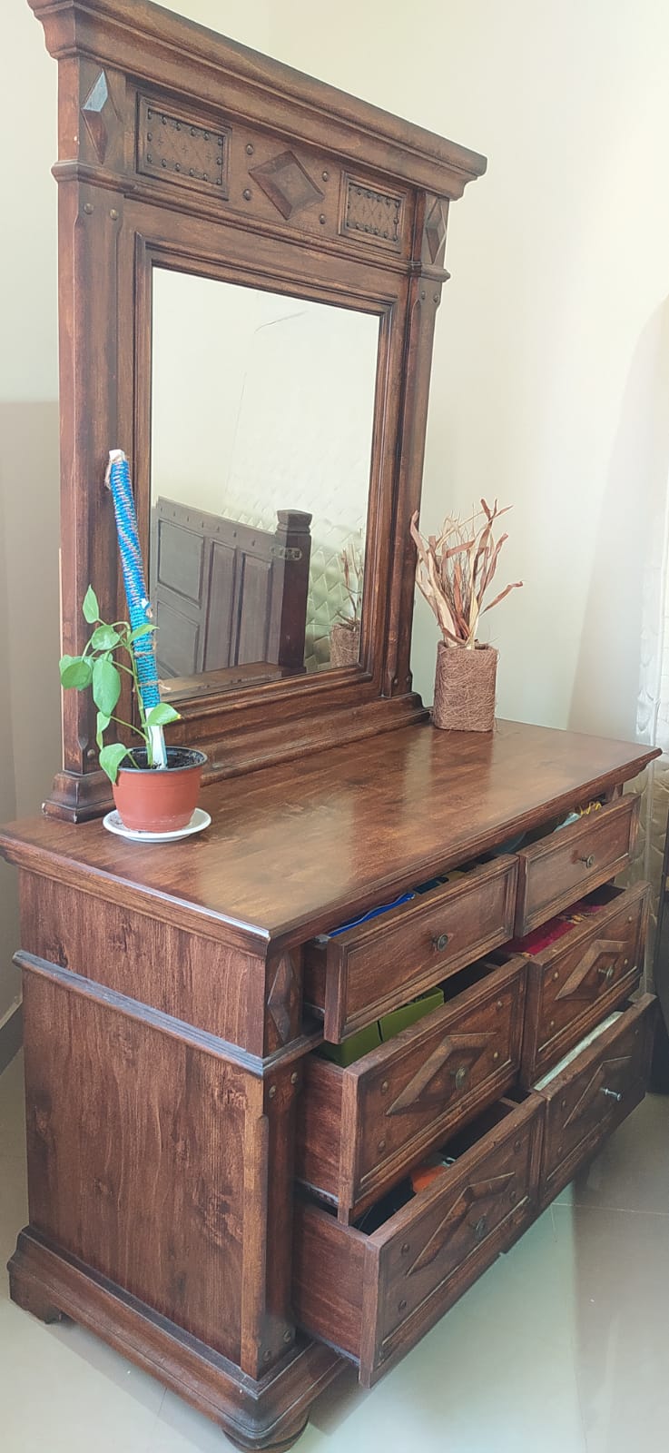 Original Wood Dressing Table - Heavy  - Image 4