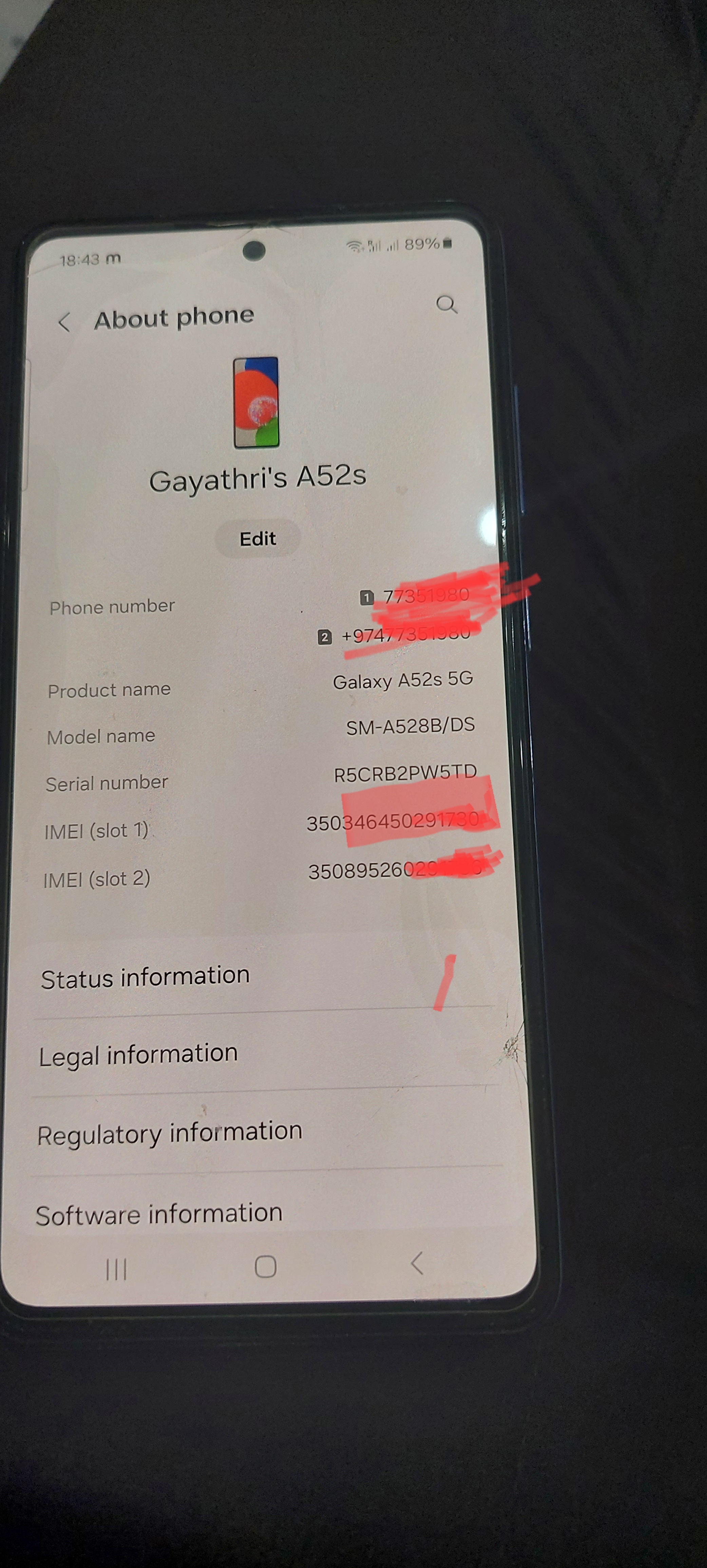 جوال Samsung A52S للبيع - Image 4