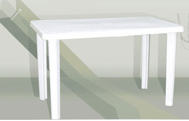 Single Metal Bed  & Plastic Table for Sale - Image 2