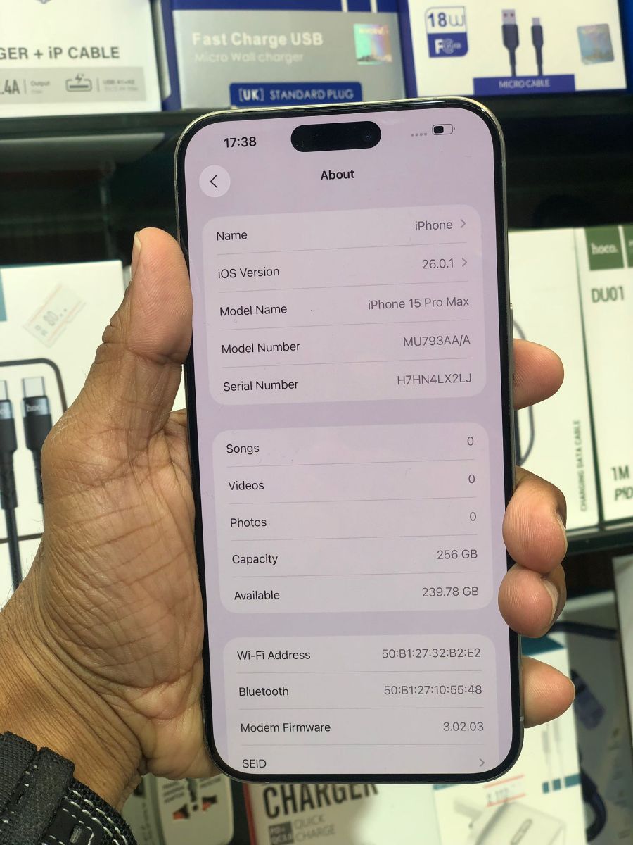 iphone 15 promax  netural titanium 
Storege 256gb
Ba - Image 3