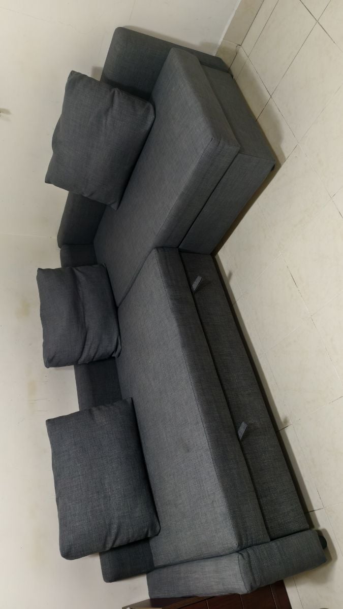IKEA Corner Sofa - Bed with Storage With three pillow full set - Image 2