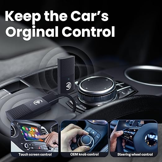 Carlizem Latest 2025 Wireless Carplay and Android Auto Adapter 2-in-1 | - Image 3