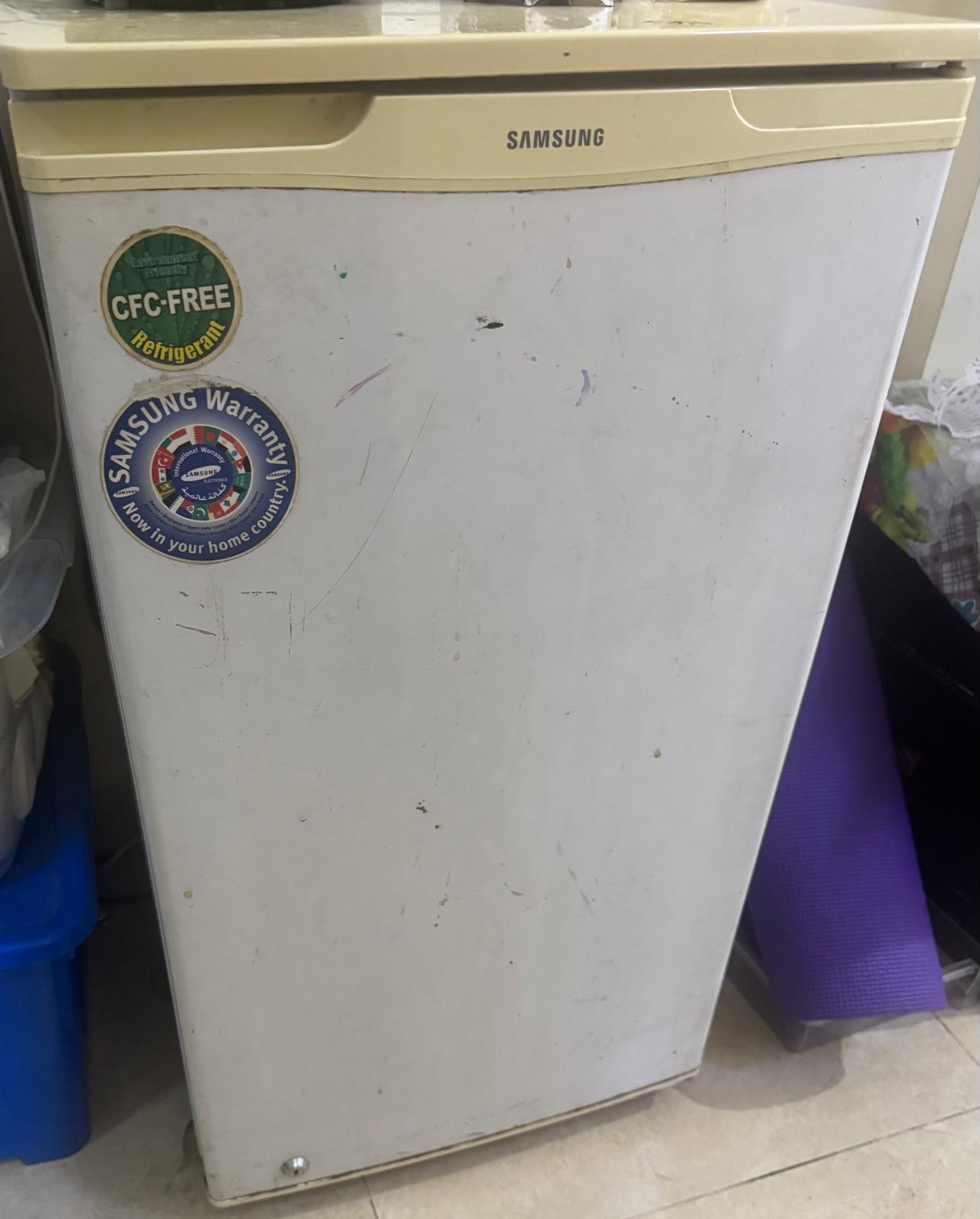 Urgent moving sale - Small Refrigerator and Dish - Image 2