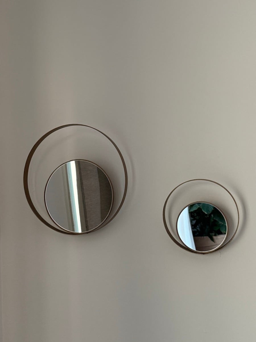 Set of 2 hanging mirror for wall decor - Image 2