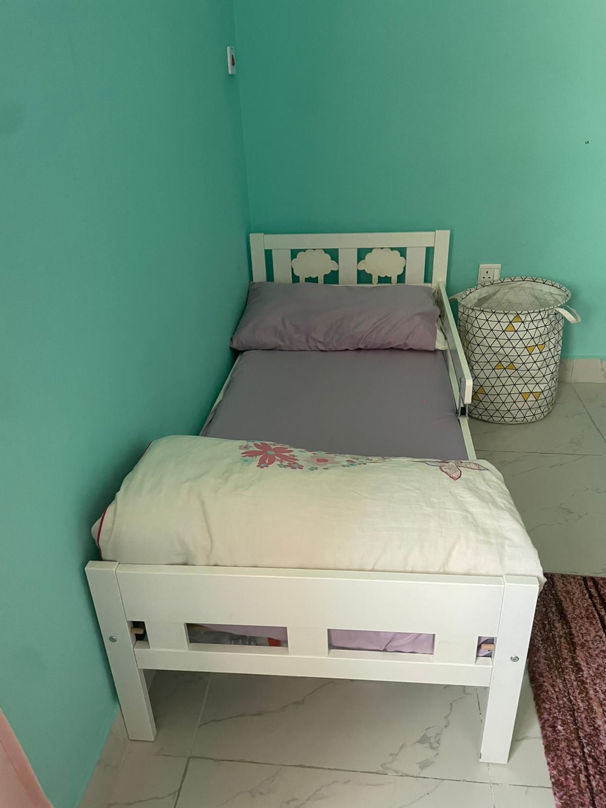 Ikea Kritter (toddler/preschooler) bed with mattress - Image 3