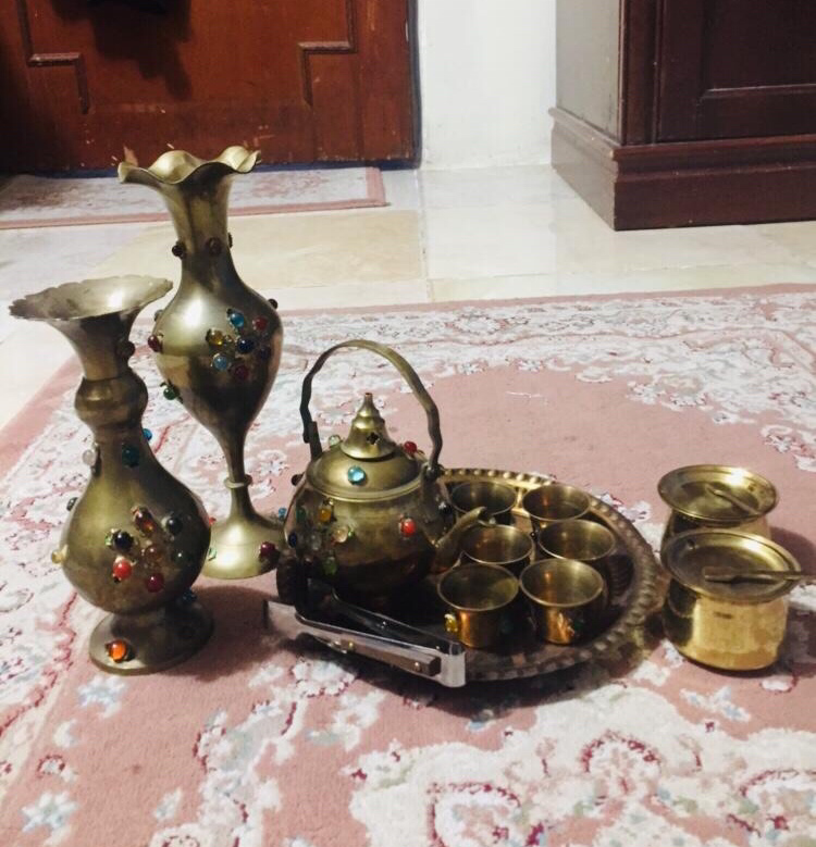 Middle Eastern Tea/Coffee Set (Brass Set) - Image 1