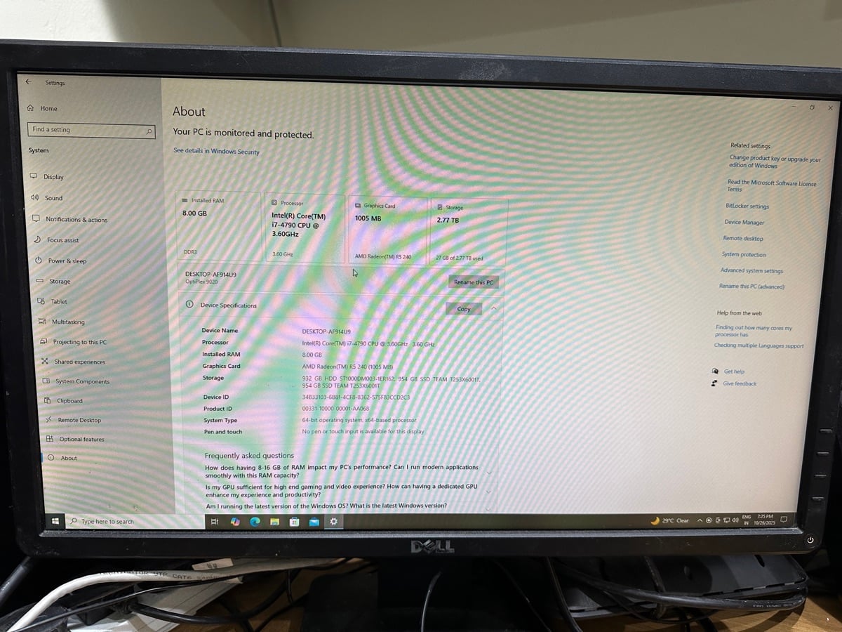 ? Dell OptiPlex 9020 i7 Desktop Full Setup – SSD + HDD – Ready to Use ? - Image 5