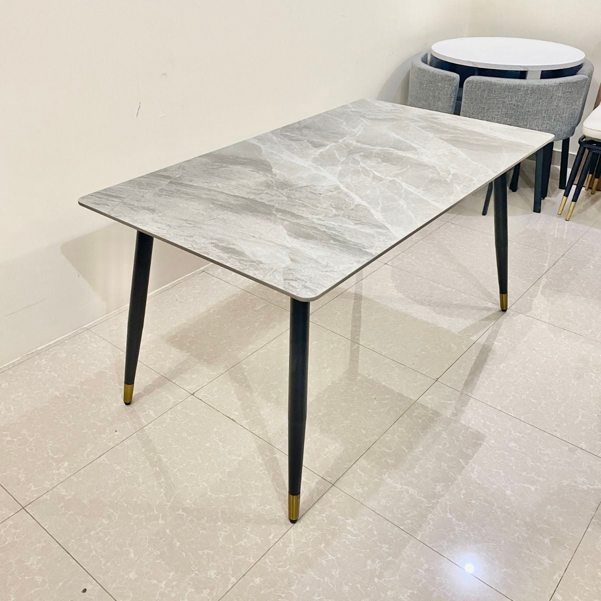 Dining table, sintered stone table, 4 seater table, restaurant - Image 1