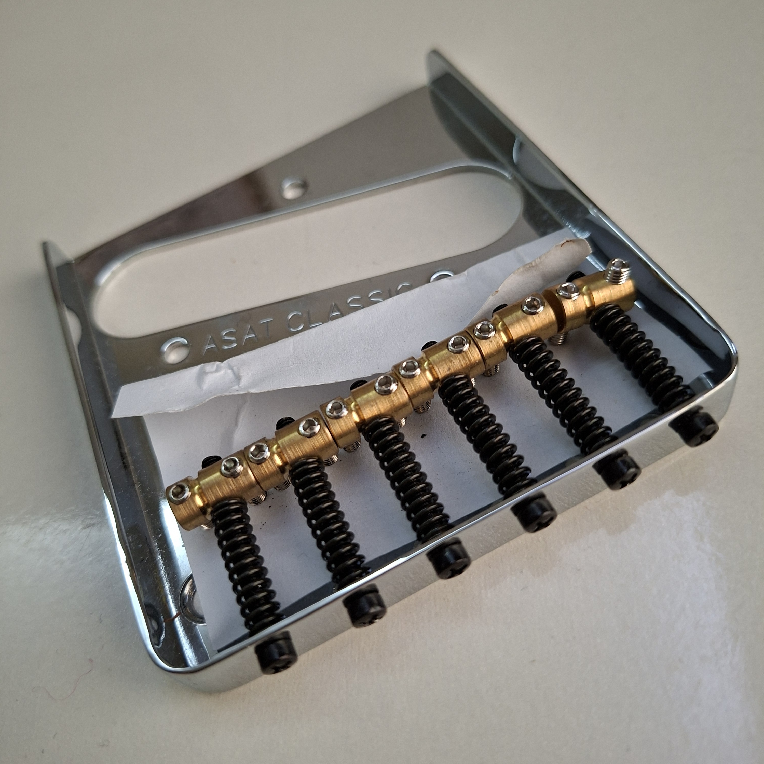 G&L Asat Classic 6 Saddles Guitar Bridge - Image 3
