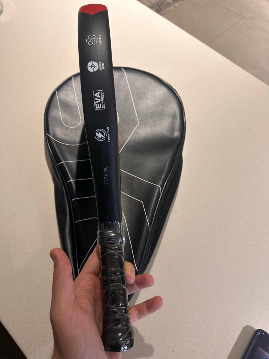 Brand New! SYR CONTROL - Carbon Fibre Padel Tennis Racket In Red - Image 1