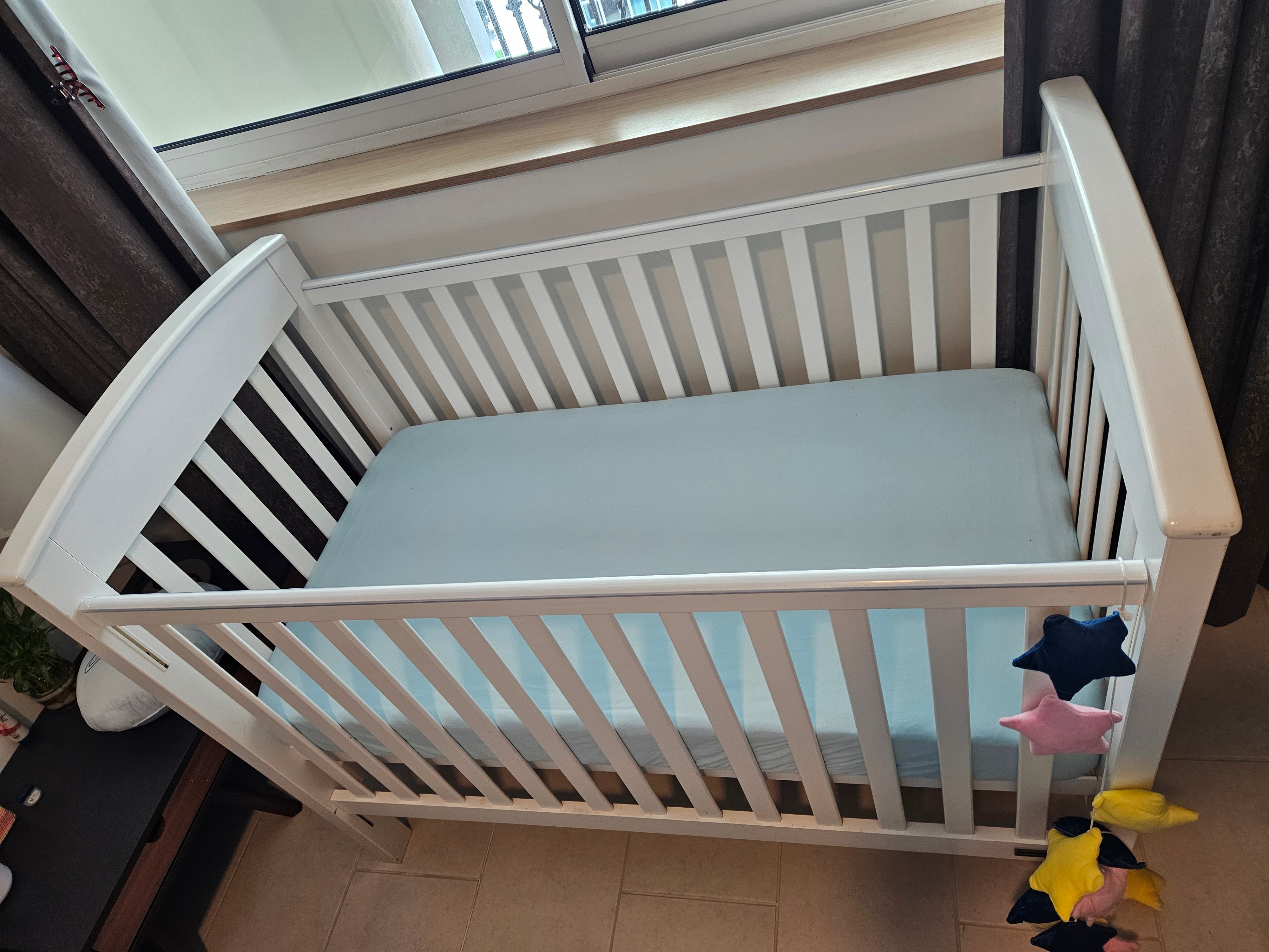 Baby Cot + New Mattress  - Image 3