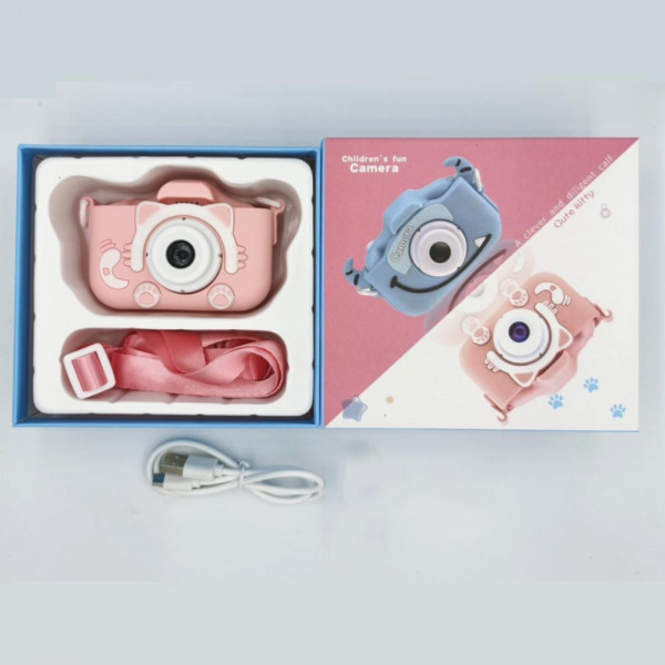 Cute Kitty Children’s Fun Dual Lens Camera for Kids - Image 3