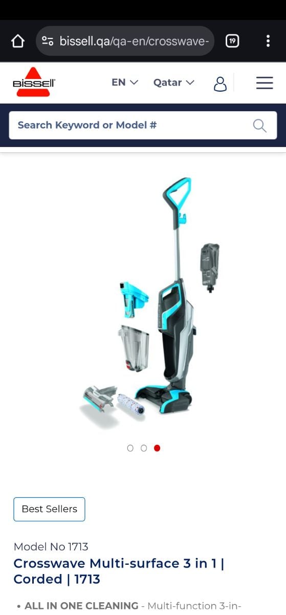 Urgent Sale: BISSELL CrossWave Multi-Surface 3-in-1 Vacuum Cleaner | Corded - Image 4