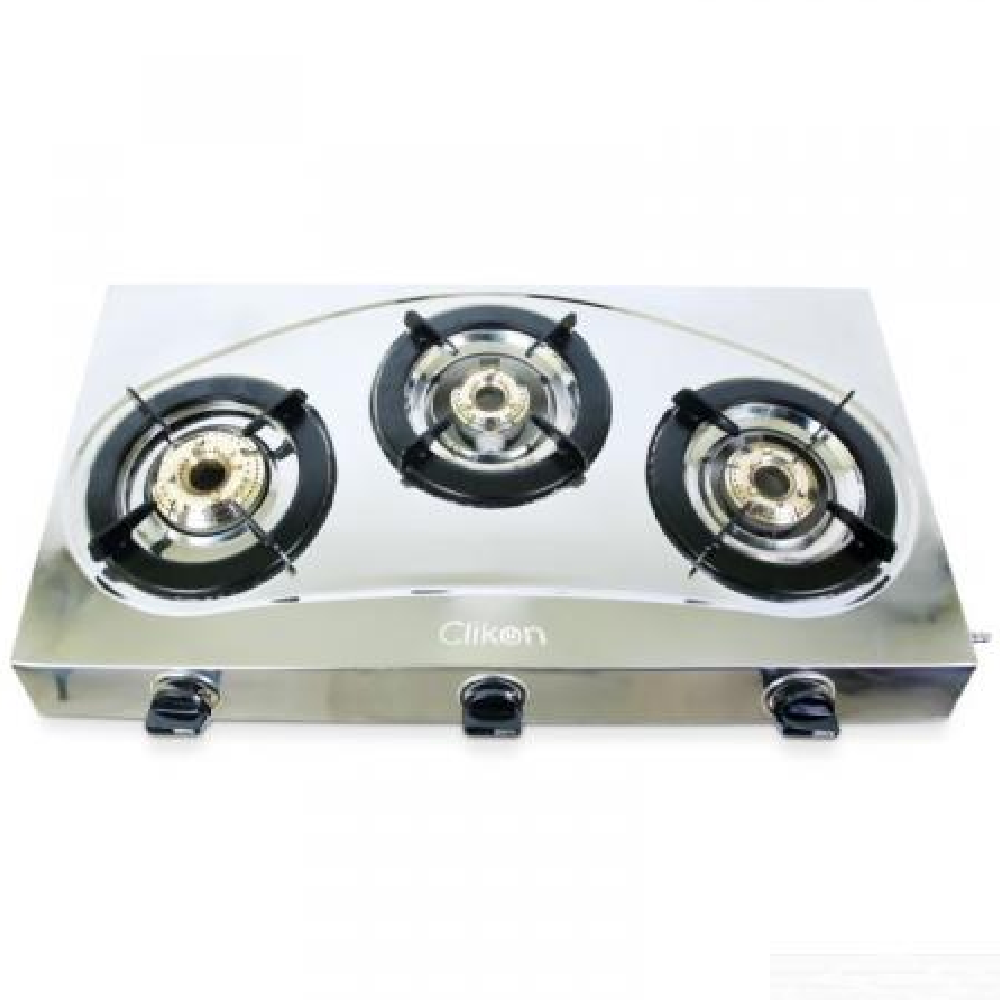 Clikon CK4290 Triple Burner Stainless steel Gas Stove - Image 4