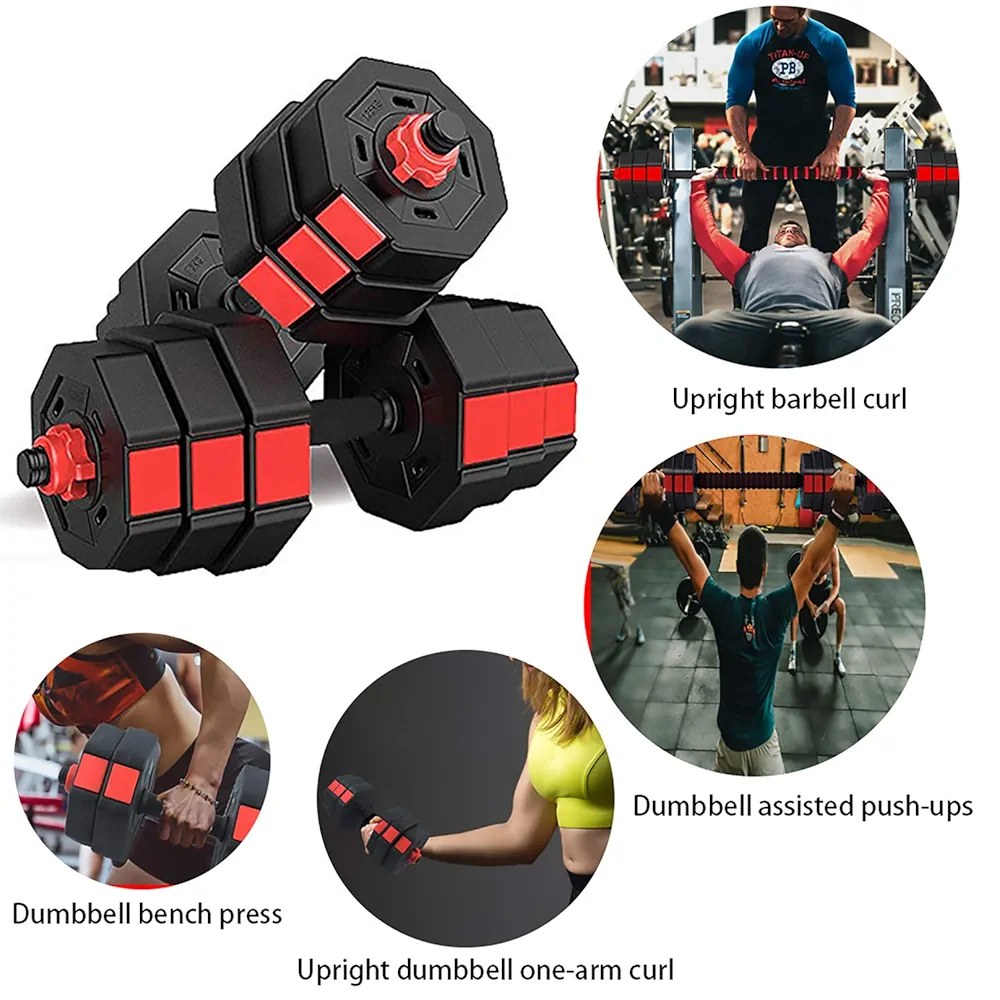Dumbbells and barbel set  - Image 9