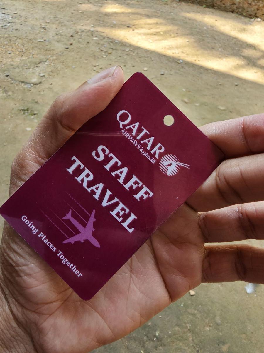 Baggage tag / Travel card/ qatar airways - Image 3