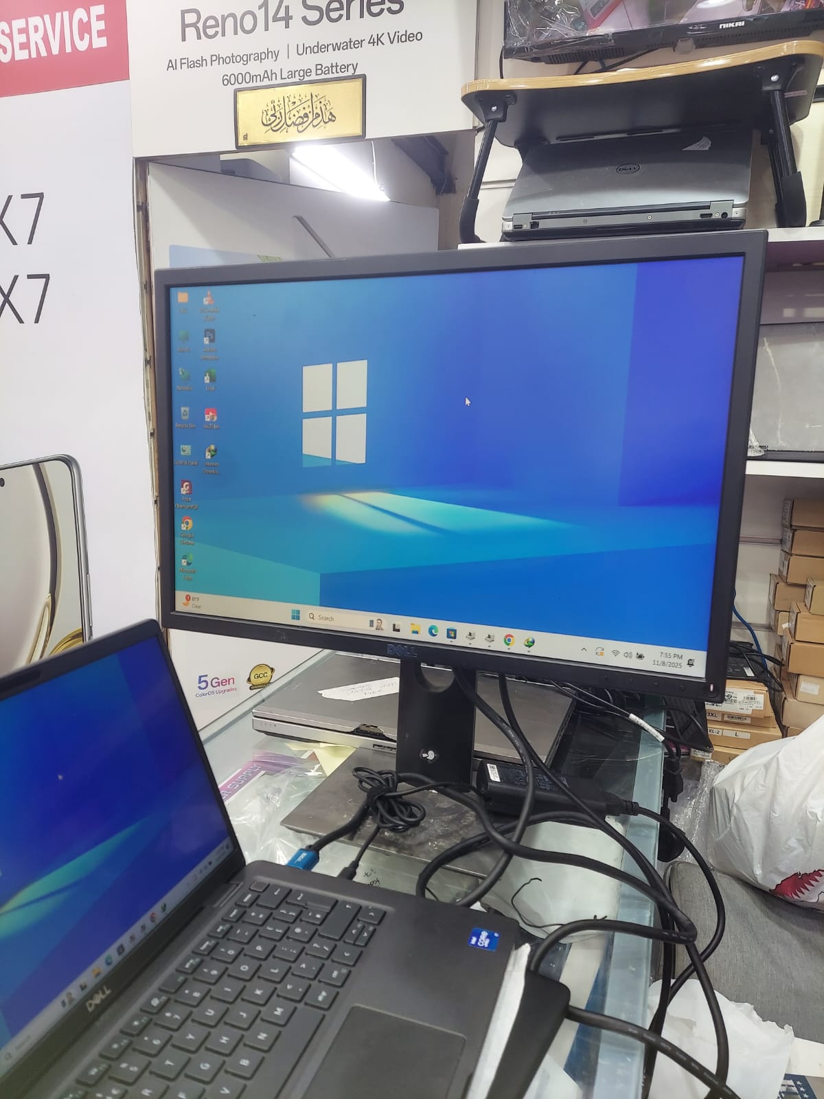 DELL MONITOR 22/23 INCH  HDMI -DP -VGA-USB-TUNDERBOL,,,QR149 ONLY  CALL OR WHTASAAP .55302528 - Image 3
