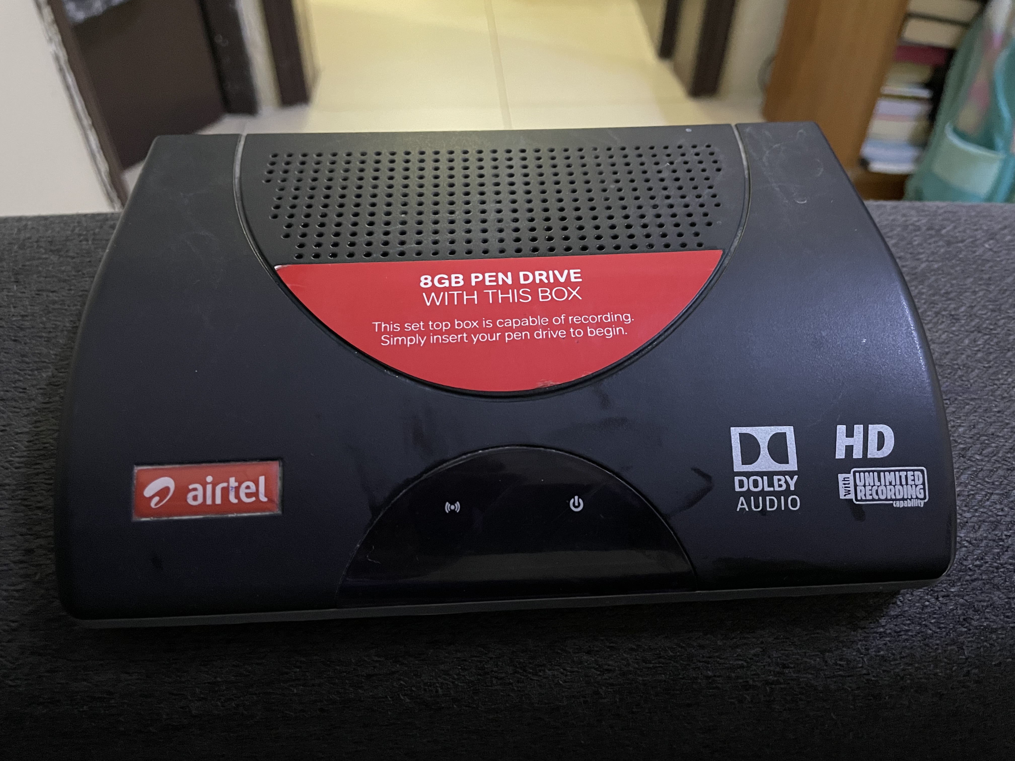 Airtel set top box with card and remote for sale - Image 1
