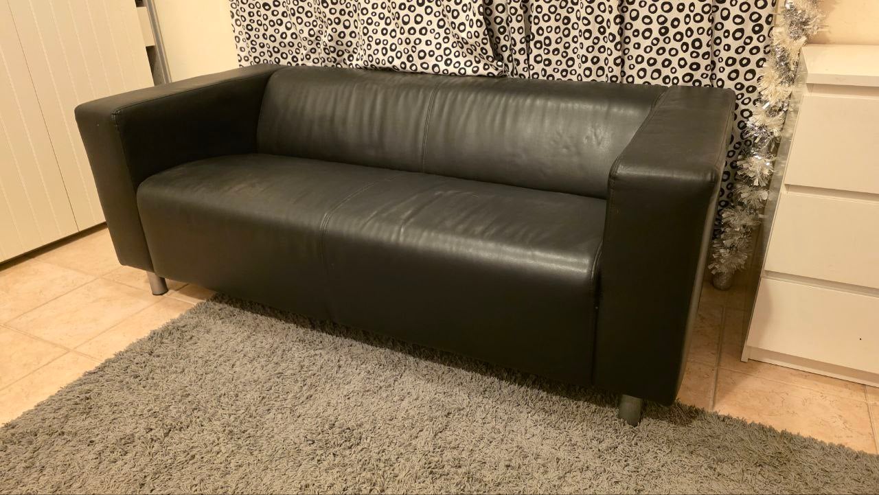 Leather 2 set sofa IKEA Klippan - Image 1