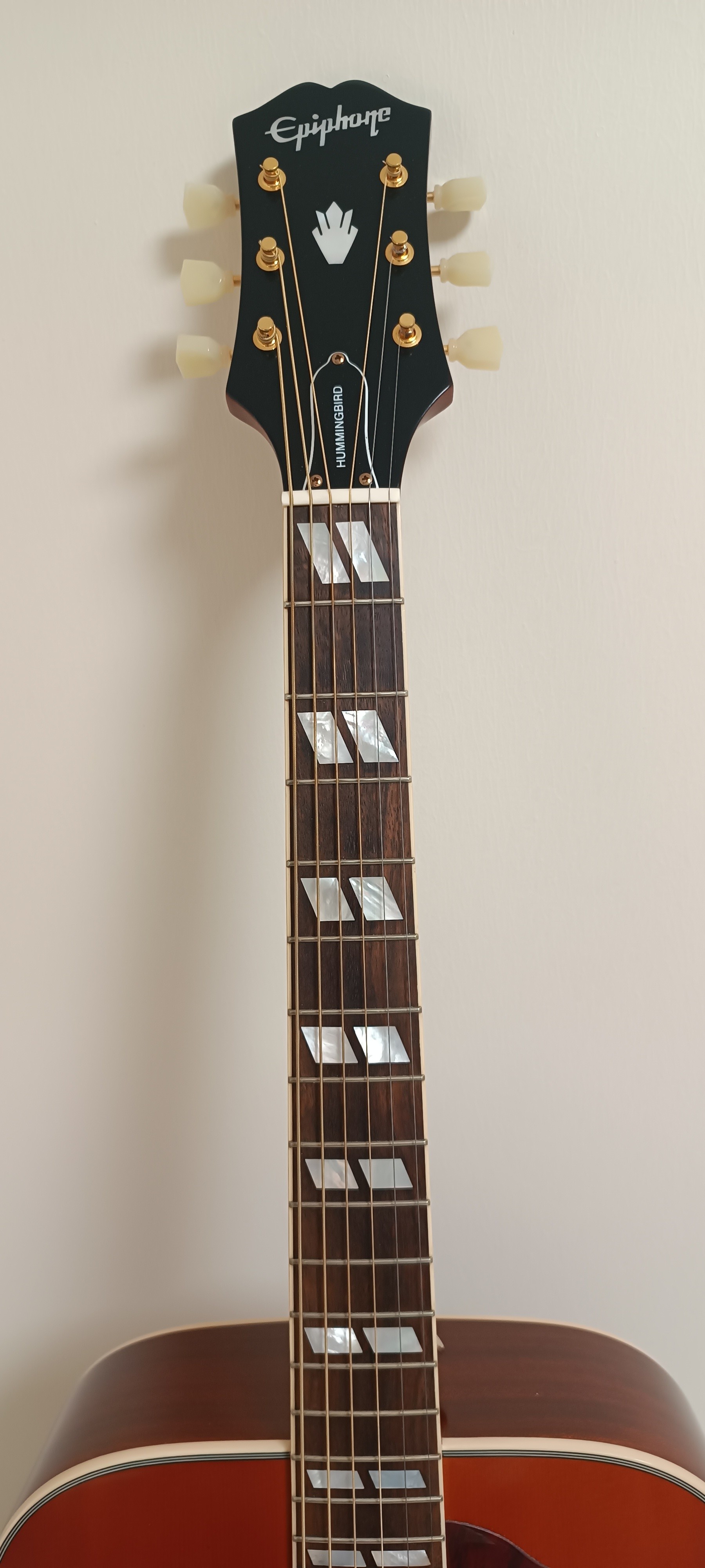 For Sale: Epiphone Hummingbird Aged Cherry Sunburst Gloss IBG Acoustic Guitar - Image 3