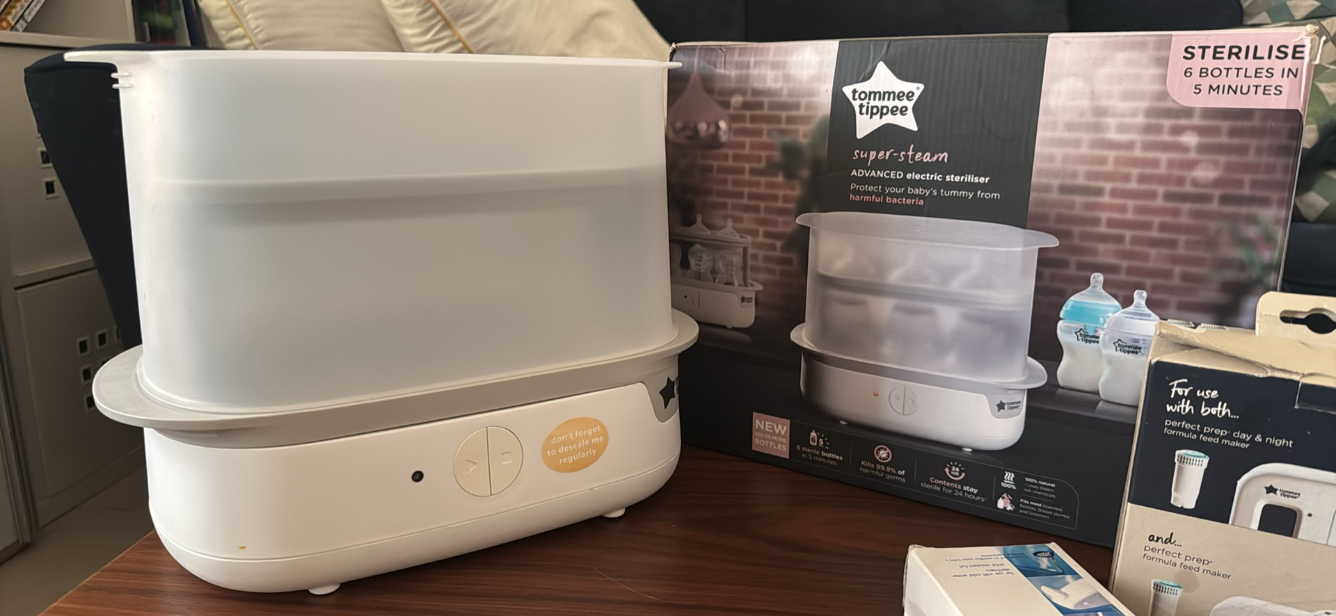 Bottle sterilizer/ milk prep machine/ 2 new filters( no negotiation) - Image 4