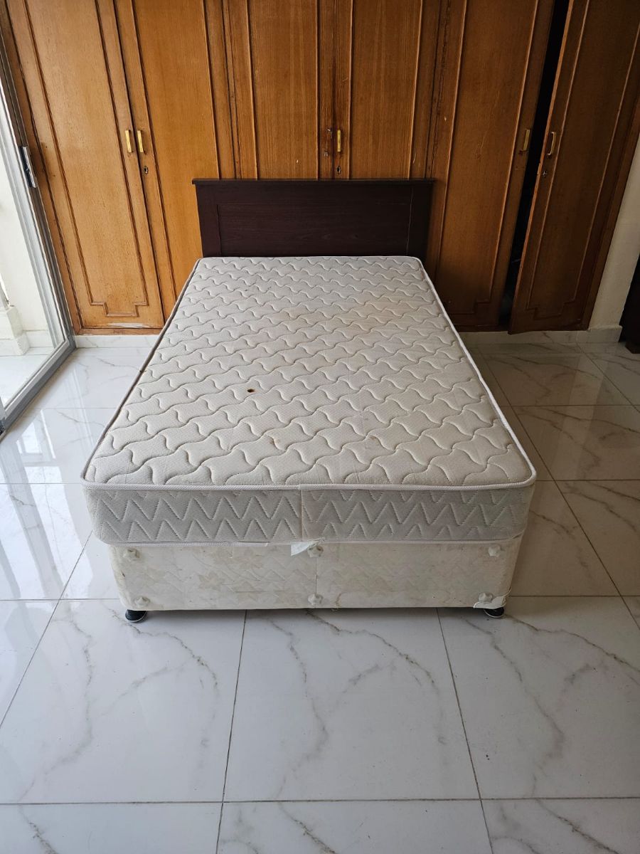 120cm bed frame with mattress - Image 1